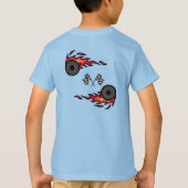 Lightning Fire Monster Truck T-shirt (Achterkant)