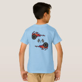 Lightning Fire Monster Truck T-shirt (Achterkant volledig)
