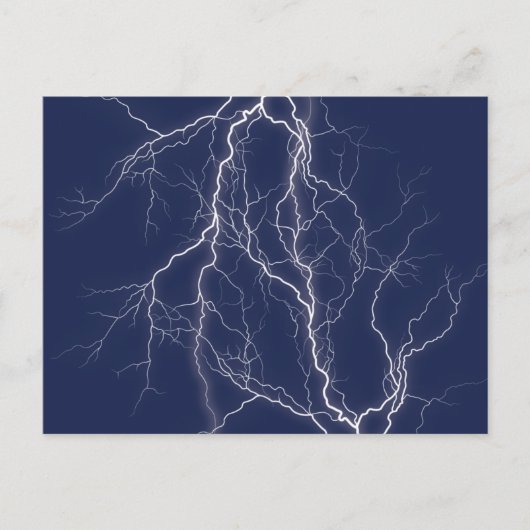 Lightning Fractal Briefkaart (Voorkant)