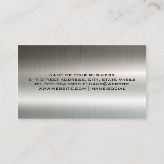 Lightning Gear Logo | elektricien Visitekaartje (Achterkant)