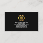 Lightning Gold Sound Frequency Studio Engineer DJ Visitekaartje (Achterkant)