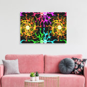 Lightning Hurricane Canvas (Insitu (Woonkamer))