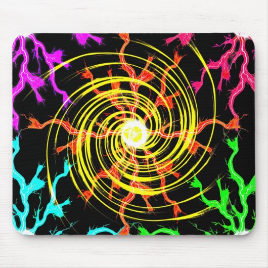 Lightning Hurricane Mousepad Muismat (Voorkant)