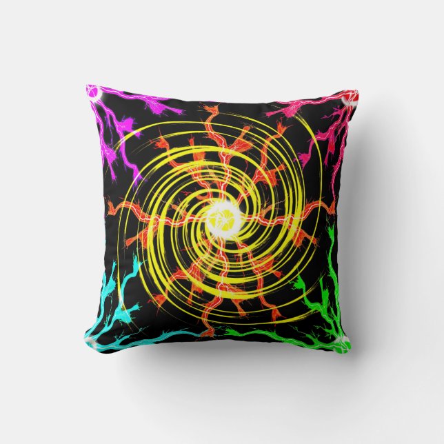Lightning Hurricane Pillow Kussen (Voorkant)