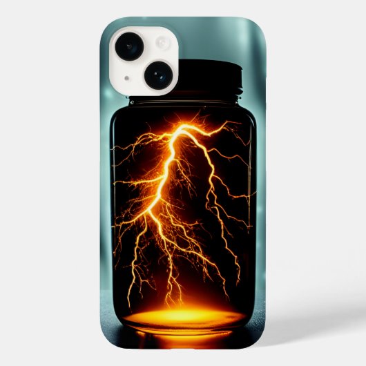 Lightning In A Bottle Digitale Kunst Case-Mate iPhone Case (Achterkant)