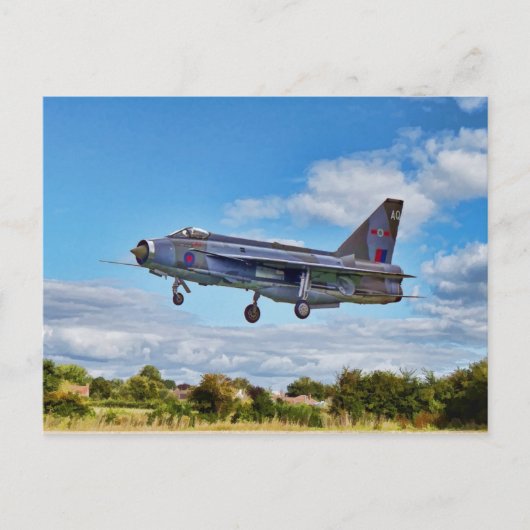 Lightning Jet Briefkaart (Voorkant)