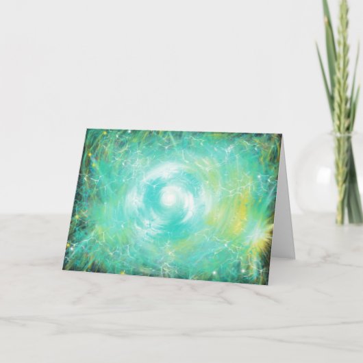 Lightning kerststaar Christelijke kunstversie Bijb Feestdagen Kaart (Voorkant)