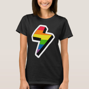 Lightning Lgbetq Gay Rights Proud Pride Rainbow T-shirt