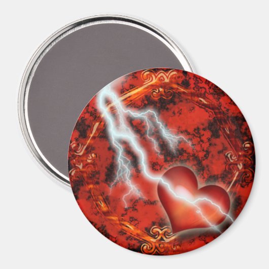 Lightning Love Large Magnet (Voorkant / Achterkant)
