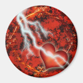 Lightning Love Large Magnet (Voorkant)