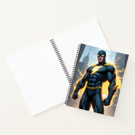 Lightning Man Superhero Notitieboek (Binnen)