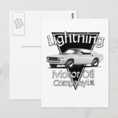 Lightning Motor Oil Company Ltd. Briefkaart (Voorkant / Achterkant)