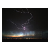 Lightning over Ridgecrest Foto Afdruk (Voorkant)