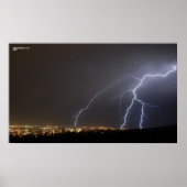 Lightning over Salt Lake City Poster (Voorkant)