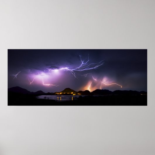 Lightning Panorama Poster (Voorkant)