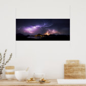 Lightning Panorama Poster (Keuken)