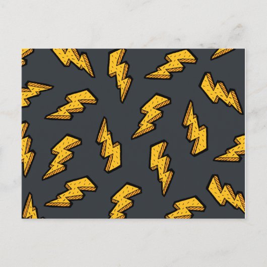 Lightning Pattern Briefkaart (Voorkant)