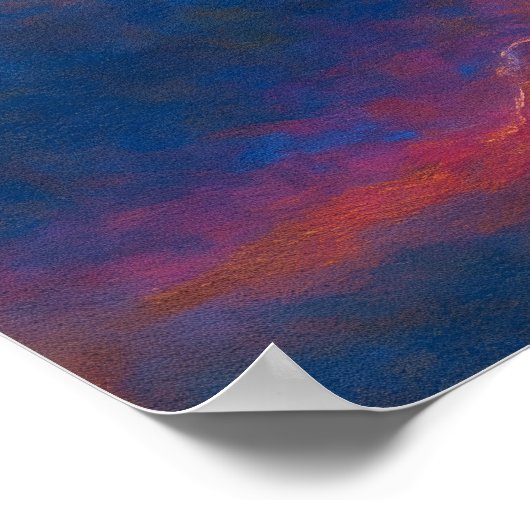 Lightning Plane - Pastel schilderstijl Plane Art Poster (Hoek)