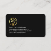 Lightning Powers Bulb Tools Filament Visitekaartje (Achterkant)