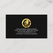 Lightning Powers Gold Home Power Visitekaartje (Achterkant)