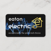 Lightning Powers Gold Letter-e Circuit Home Visitekaartje (Voorkant)