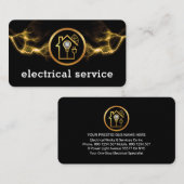 Lightning Powers Home Electrical Circuit Visitekaartje (Voorkant / Achterkant)