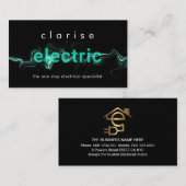 Lightning Powers Up Electric Source Visitekaartje (Voorkant / Achterkant)