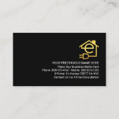 Lightning Powers Up Light Bulb Visitekaartje (Achterkant)