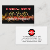 Lightning Powers Up Your Name Visitekaartje (Voorkant / Achterkant)