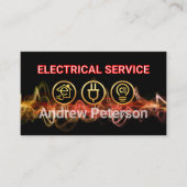 Lightning Powers Up Your Name Visitekaartje (Voorkant)