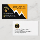 Lightning Powers Your Electric Name Visitekaartje (Voorkant / Achterkant)