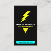 (Lightning QR-code) Elektrowerk Elektricien Visitekaartje (Voorkant)