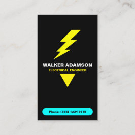 (Lightning QR-code) Elektrowerk Elektricien Visitekaartje