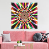 Lightning Rainbow Canvas afdrukken (Insitu (Woonkamer))