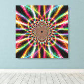 Lightning Rainbow Canvas afdrukken (Insitu (Houten vloer))