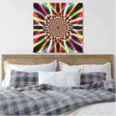 Lightning Rainbow Canvas afdrukken (Insitu (Slaapkamer))