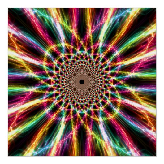 Lightning Rainbow Perfect Poster (Voorkant)