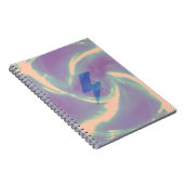 Lightning ray blue tech notitieboek (Rechterzijde)