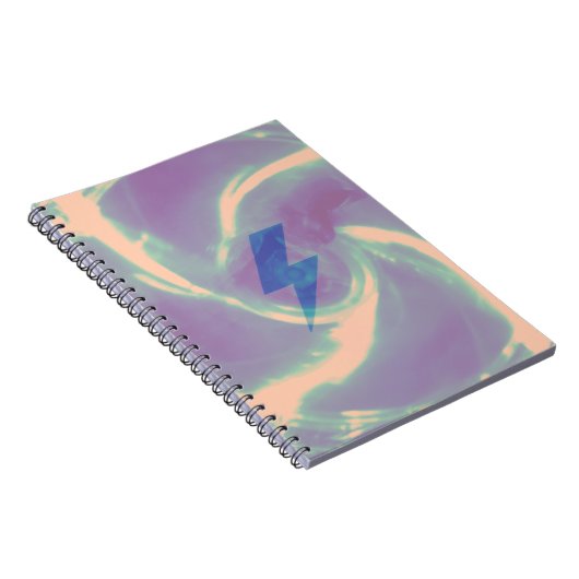 Lightning ray blue tech notitieboek (Rechterzijde)