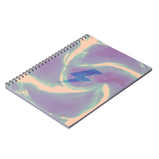 Lightning ray blue tech notitieboek (Linkerzijde)