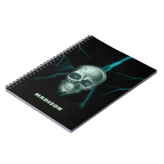 Lightning Skull Notitieboek (Linkerzijde)