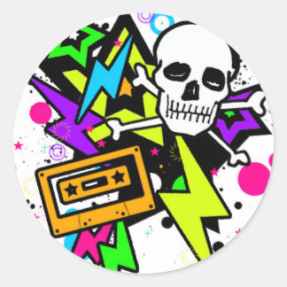 Lightning splatter stickers