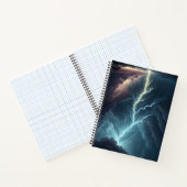Lightning Storm Art Notitieboek (Binnen)