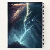 Lightning Storm Art Notitieboek (Achterkant)