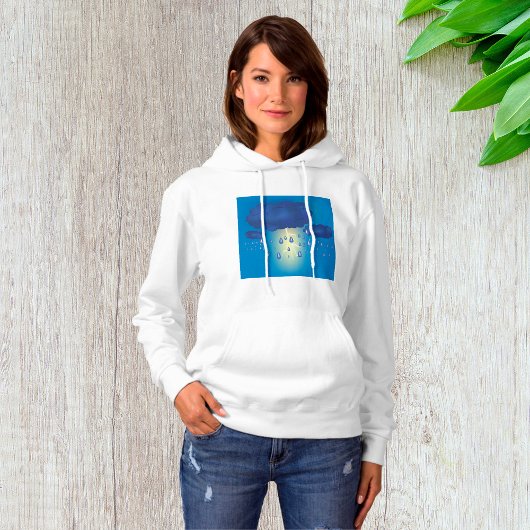 Lightning Storm Dames Hoodie