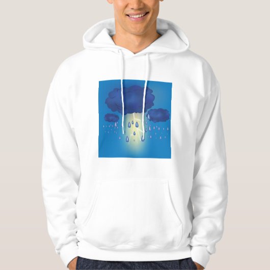 Lightning Storm Mannen Hoodie (Voorkant)