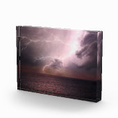 Lightning Storm Ocean Fotoblokken (Rechts)