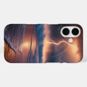 Lightning Strike Beach 2 Case-Mate iPhone Case (Achterkant (horizontaal))