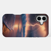 Lightning Strike Beach 2 iPhone Hoesje (Achterkant horizontaal)