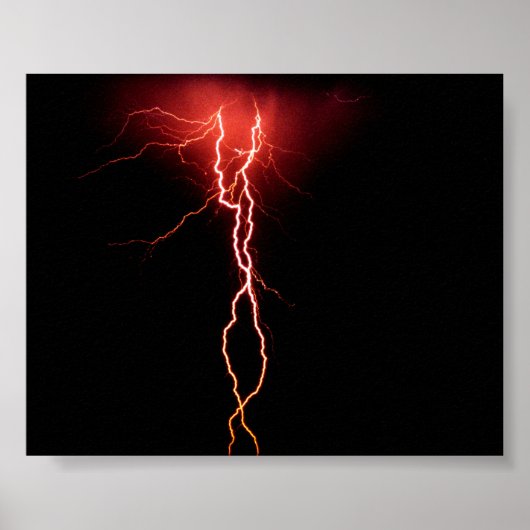Lightning Strike-poster Poster (Voorkant)